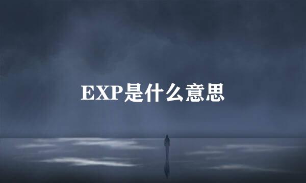 EXP是什么意思