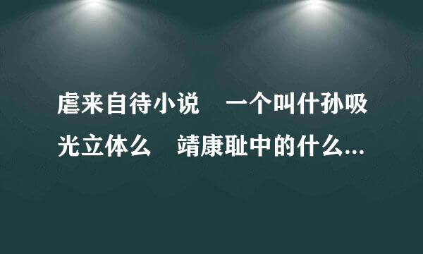 虐来自待小说 一个叫什孙吸光立体么 靖康耻中的什么贵妃的。