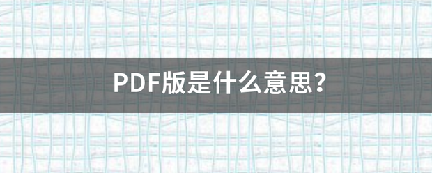 PD走品F版是什么意思？