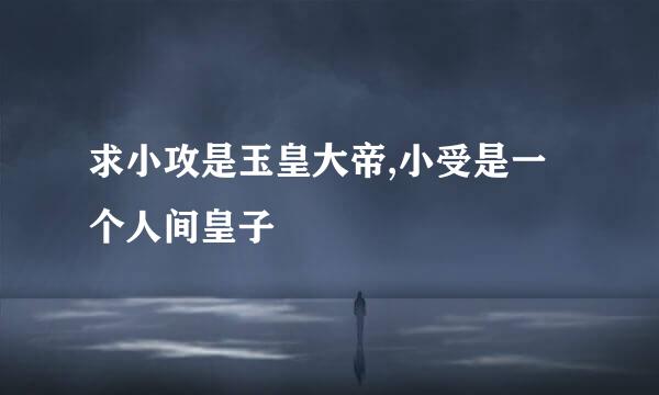 求小攻是玉皇大帝,小受是一个人间皇子
