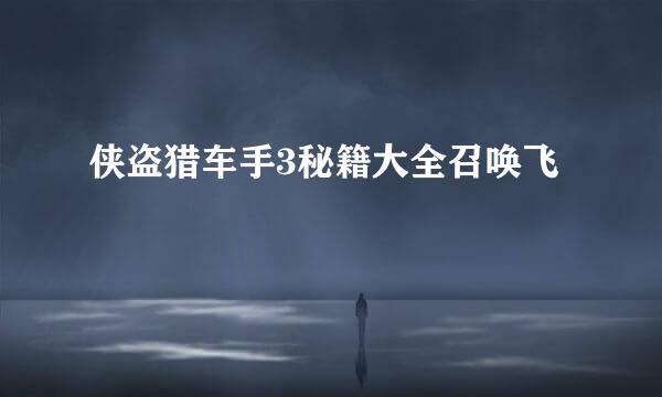 侠盗猎车手3秘籍大全召唤飞