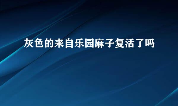 灰色的来自乐园麻子复活了吗