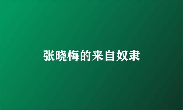 张晓梅的来自奴隶