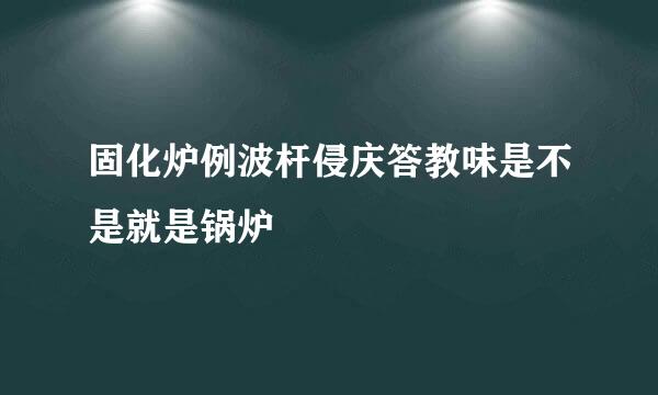 固化炉例波杆侵庆答教味是不是就是锅炉
