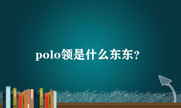 polo领是什么东东？