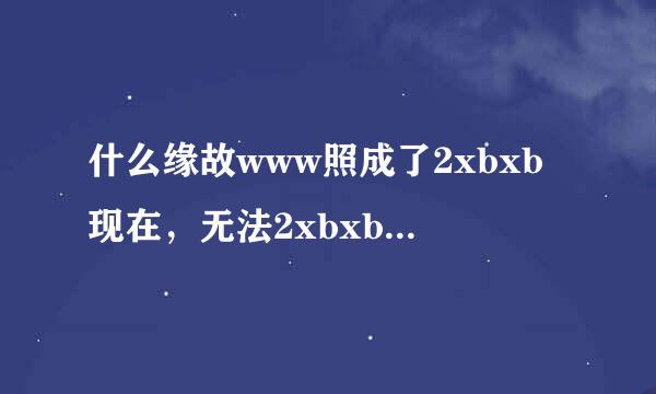 什么缘故www照成了2xbxb现在，无法2xbxb使用com这各介入点的