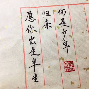 愿你出走半生，归来仍是少年。这句话什么意思呢，可以对谁说呢