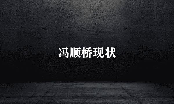冯顺桥现状