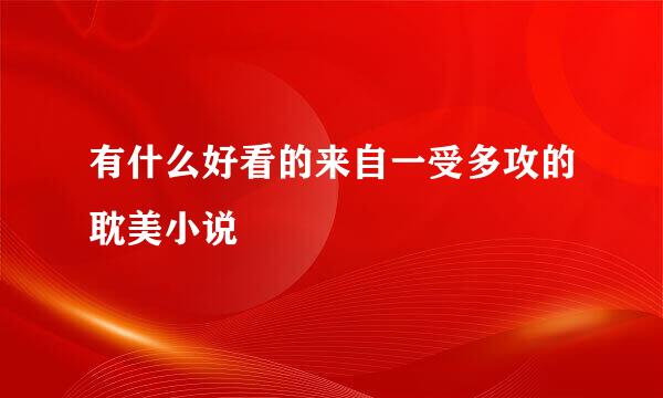 有什么好看的来自一受多攻的耽美小说