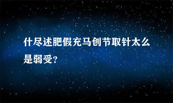 什尽述肥假充马创节取针太么是弱受？
