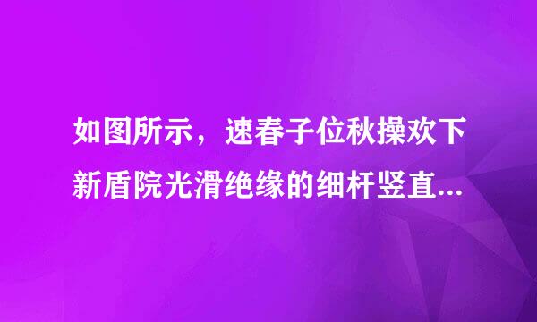 如图所示，速春子位秋操欢下新盾院光滑绝缘的细杆竖直放置，它与以正电荷Q所在位置为圆心的某圆交于B、C两点