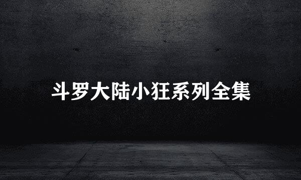 斗罗大陆小狂系列全集