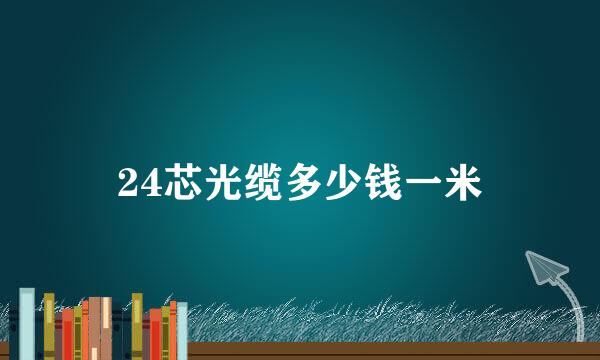 24芯光缆多少钱一米