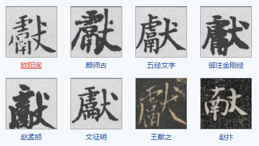 献的繁体怎来自么写？