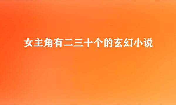 女主角有二三十个的玄幻小说