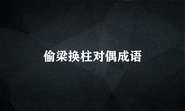 偷梁换柱对偶成语