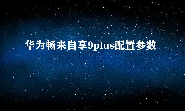 华为畅来自享9plus配置参数