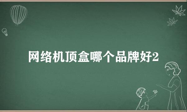 网络机顶盒哪个品牌好2