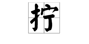 拧组词多音字