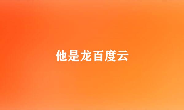 他是龙百度云