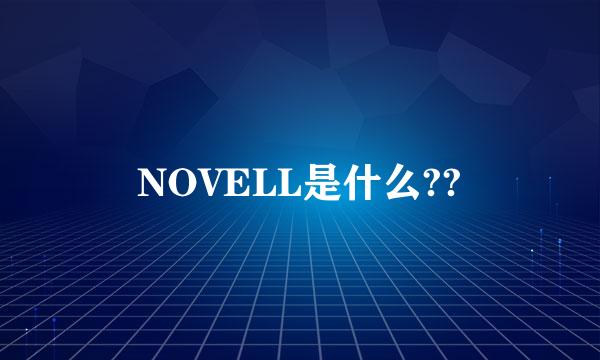 NOVELL是什么??