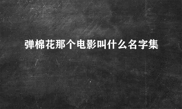 弹棉花那个电影叫什么名字集
