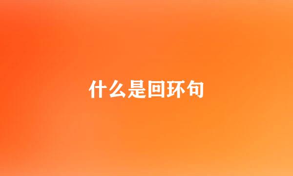 什么是回环句