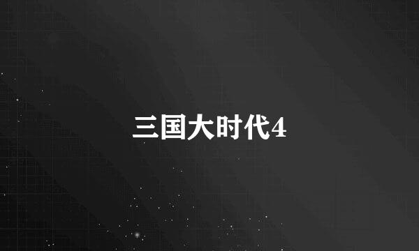 三国大时代4