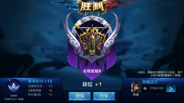 王者荣耀段位等级表，王者荣耀至尊星耀是什么段位