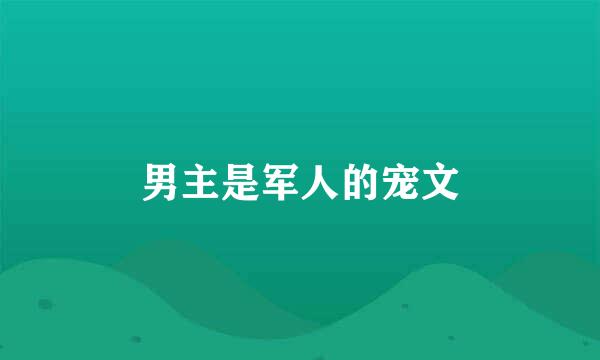 男主是军人的宠文