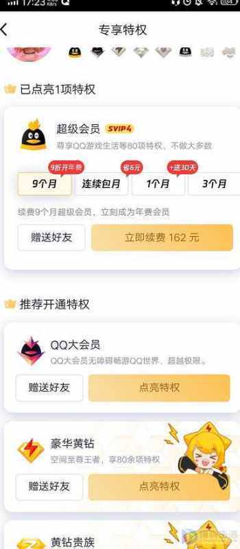 q规q大会员和超级会员有什么区别