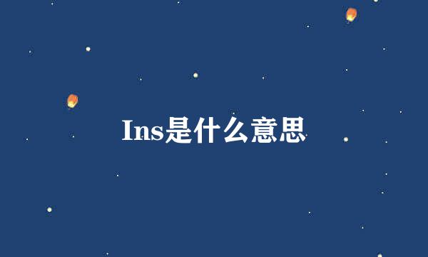 Ins是什么意思