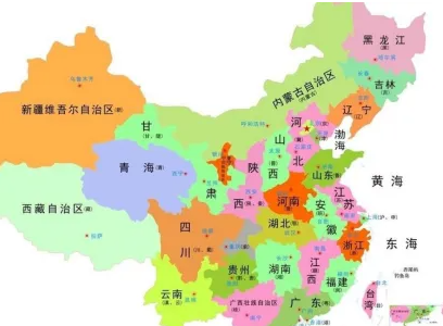 中国34个省的名称是什么？