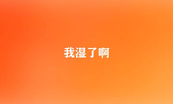 我湿了啊