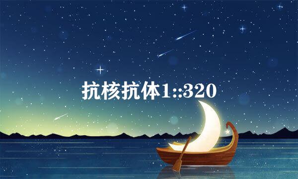 抗核抗体1::320