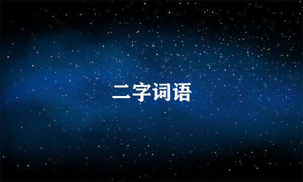 二字词语