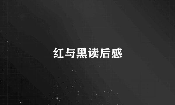 红与黑读后感