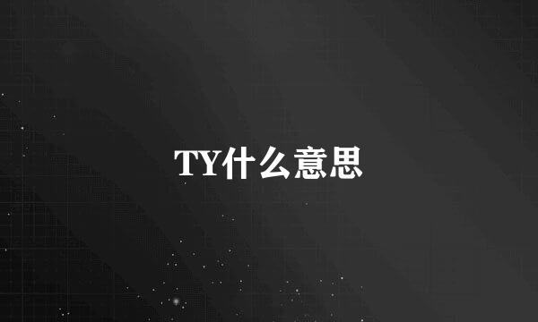 TY什么意思