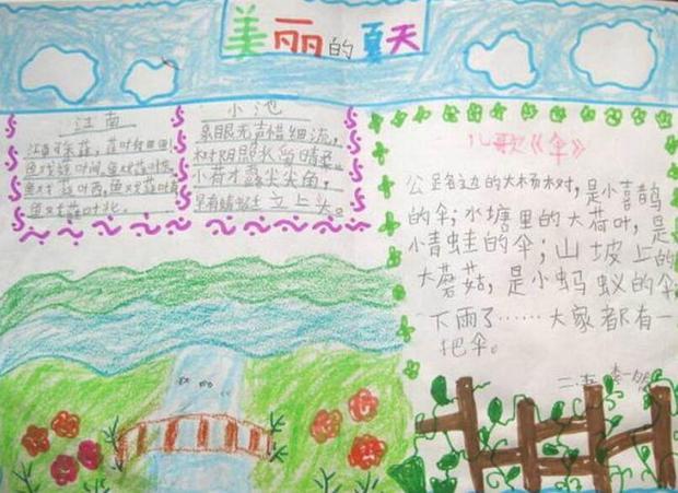 小暑手抄报简单好看