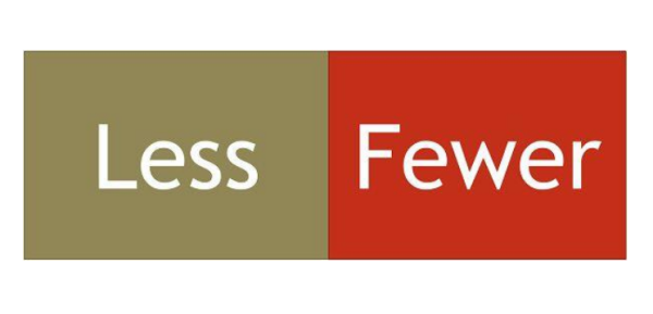 Fewer和 less的区别?