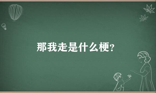 那我走是什么梗？