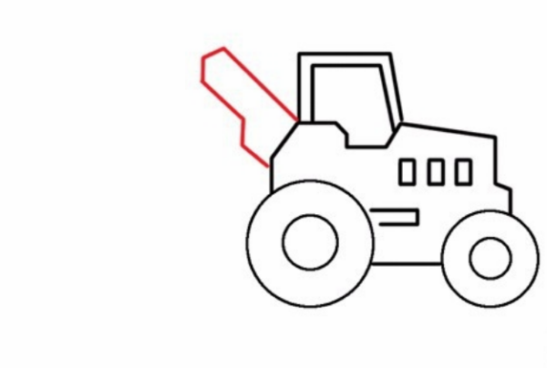 简笔画工程车