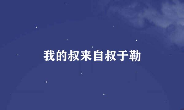 我的叔来自叔于勒