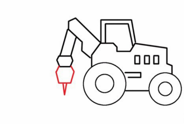 简笔画工程车