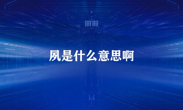 夙是什么意思啊