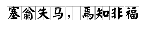 塞翁失马焉知非福是什么意氢言让沉头音促封思